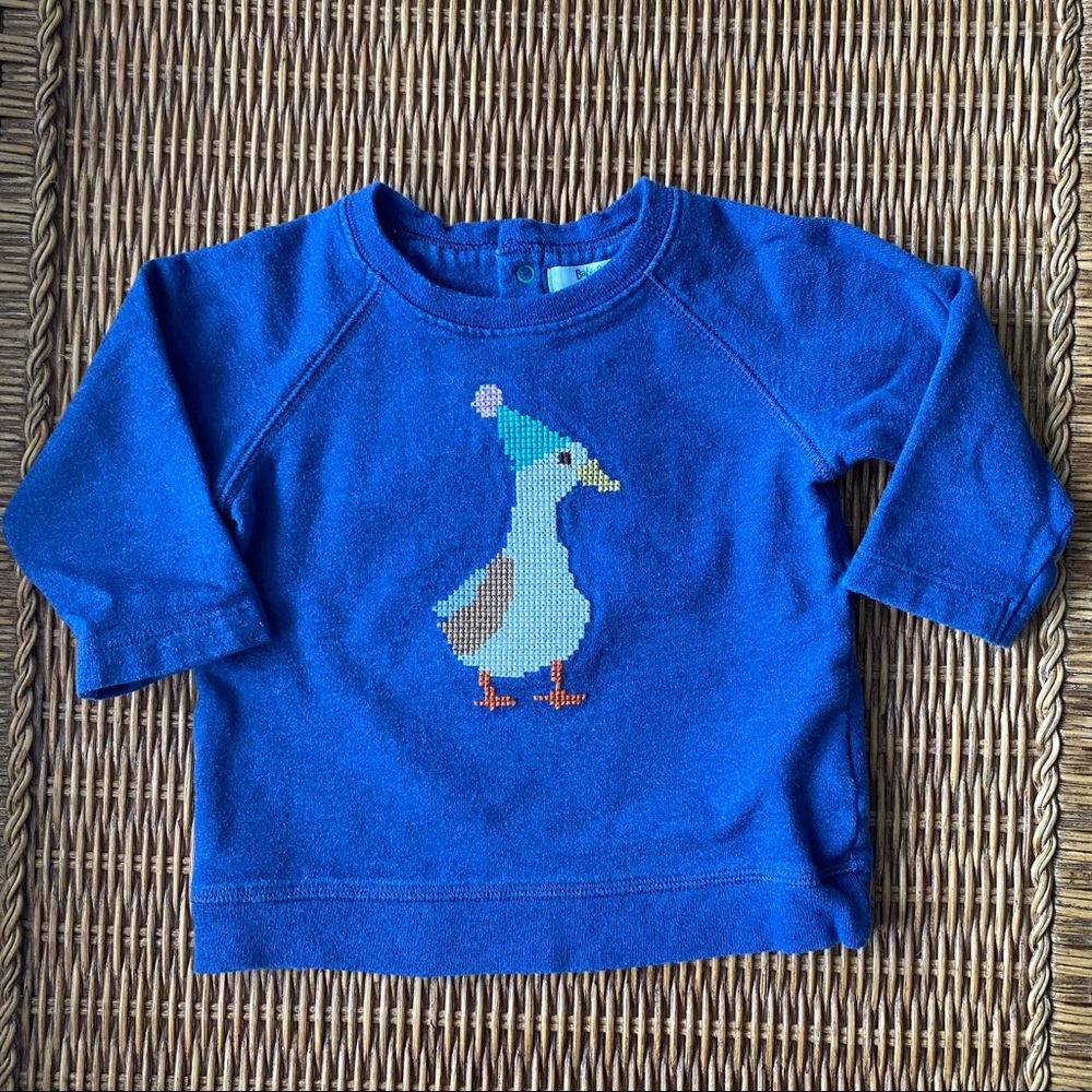 Mini Boden cross-stitch sweatshirt